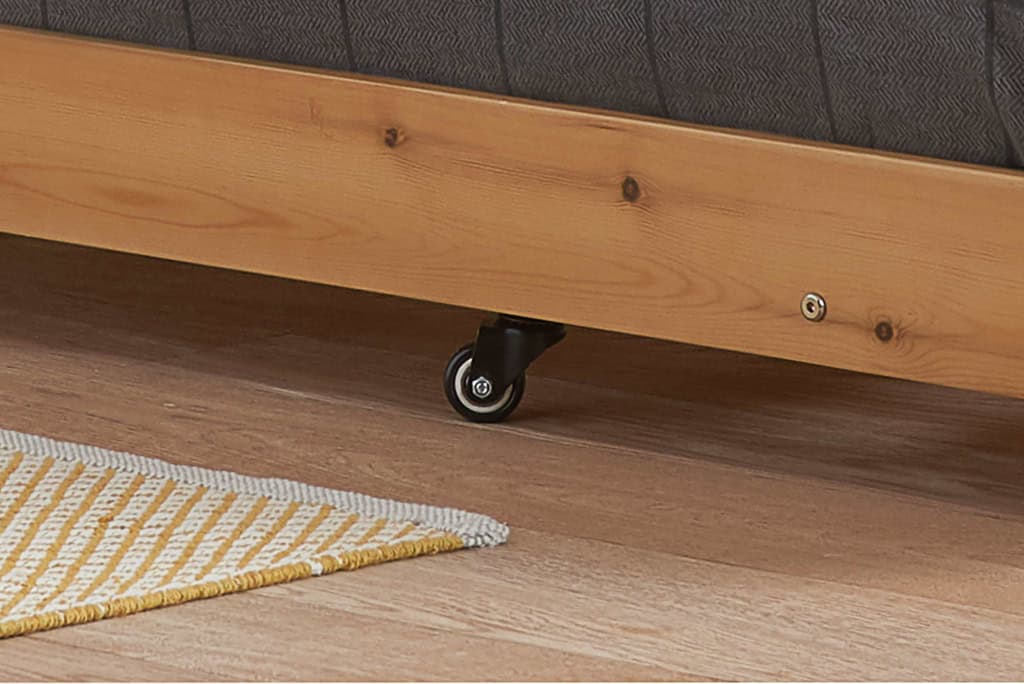 Buxton 3ft Bedframe with Trundle - Honey Pine - Image 7