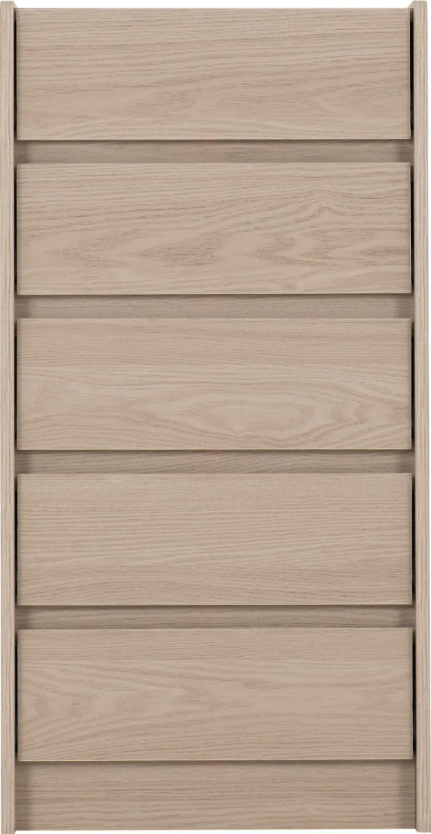 Paris 5 Drawer Chest - Smoked Ash Effect - Image 3