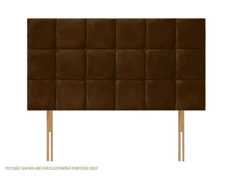 Apollo 4ft Croydon Headboard - Velvet Brown | Buy Online | Beds.ie