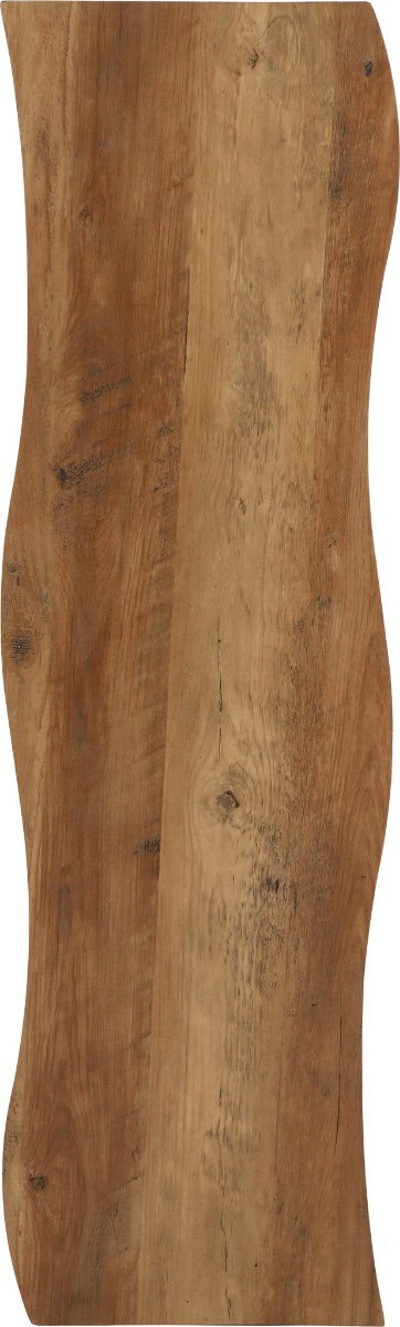 Quebec Wave Edge Console Table - Medium Oak Effect/Black - Image 5