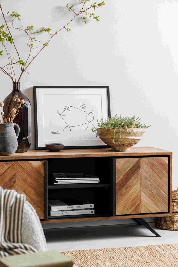 Baker Furniture Camden TV Unit - Herringbone - Image 4