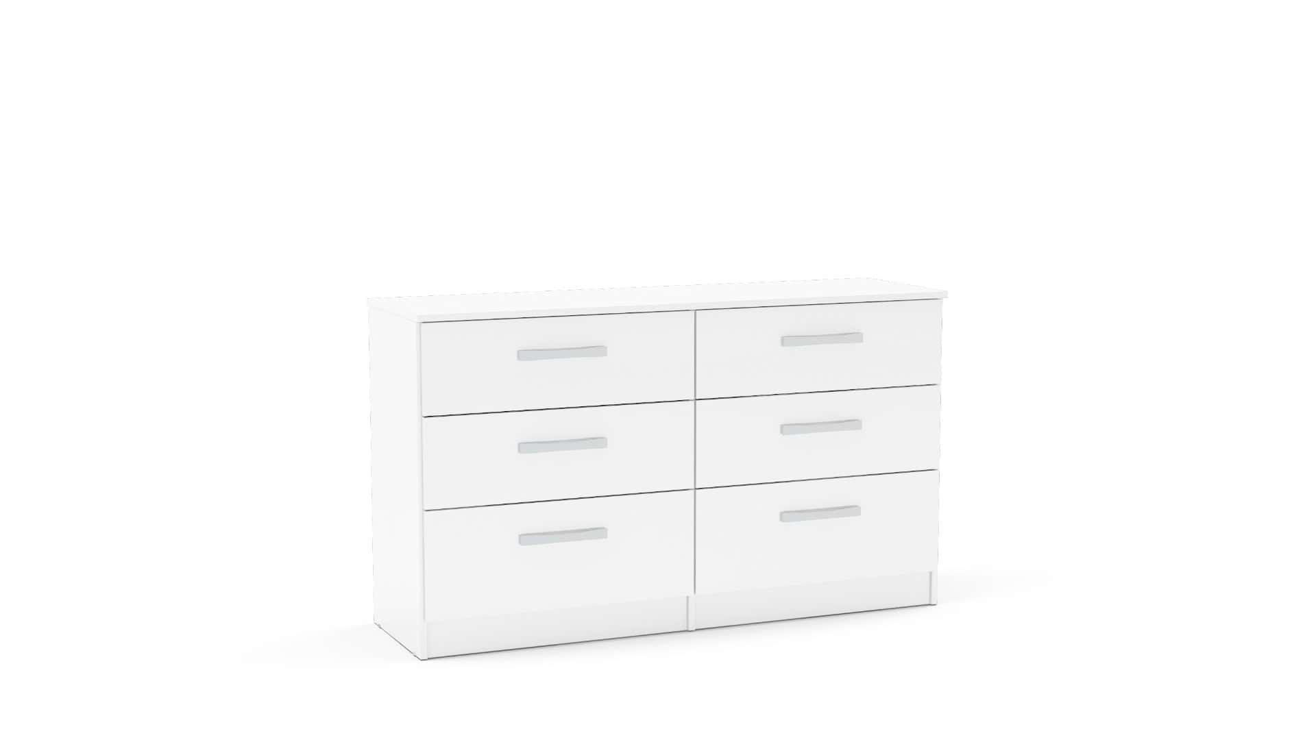 Lynx 6 Drawer Chest - White | Buy Online | Beds.ie