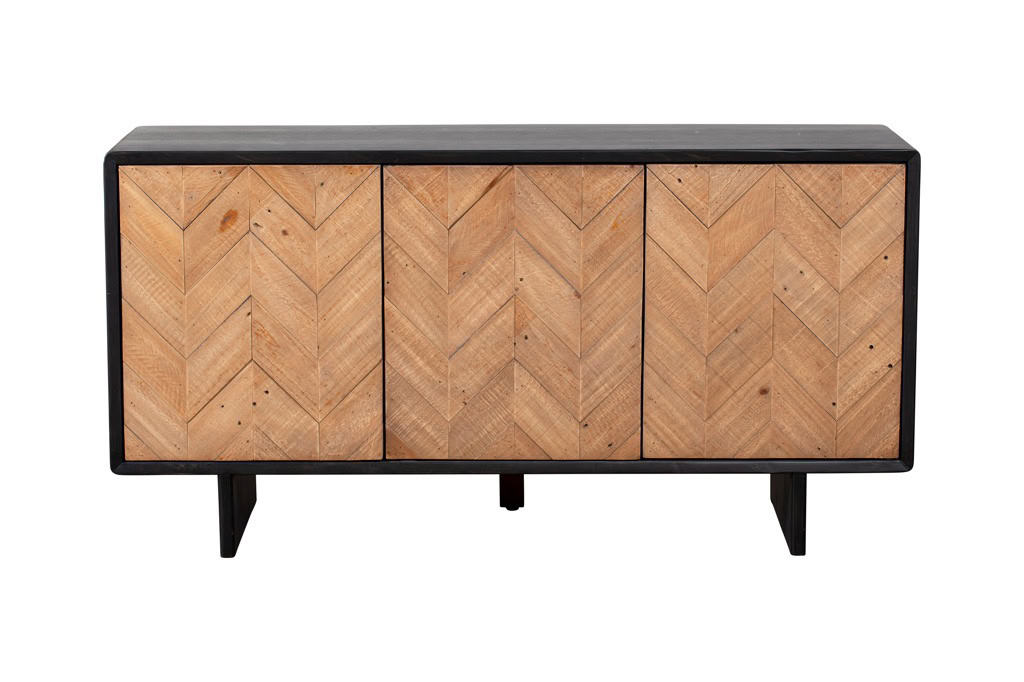 Baker Furniture Franklin 3 Door Sideboard - Chevron - Image 3