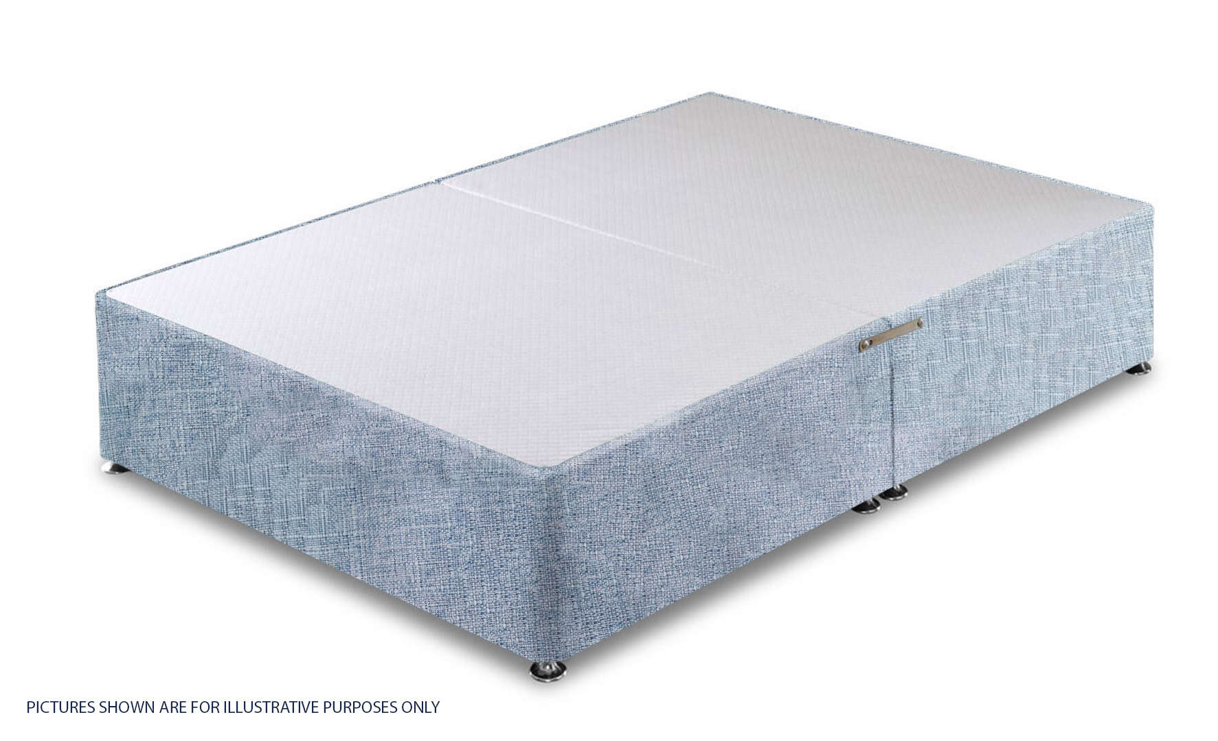 Apollo 4ft Azzure Light Blue Divan Base | Buy Online | Beds.ie