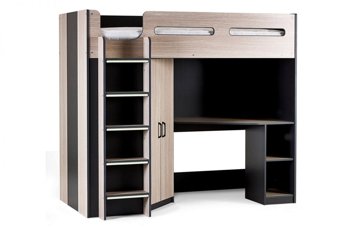 Hermes High Sleeper - Anthracite & Wood Grain - Image 2
