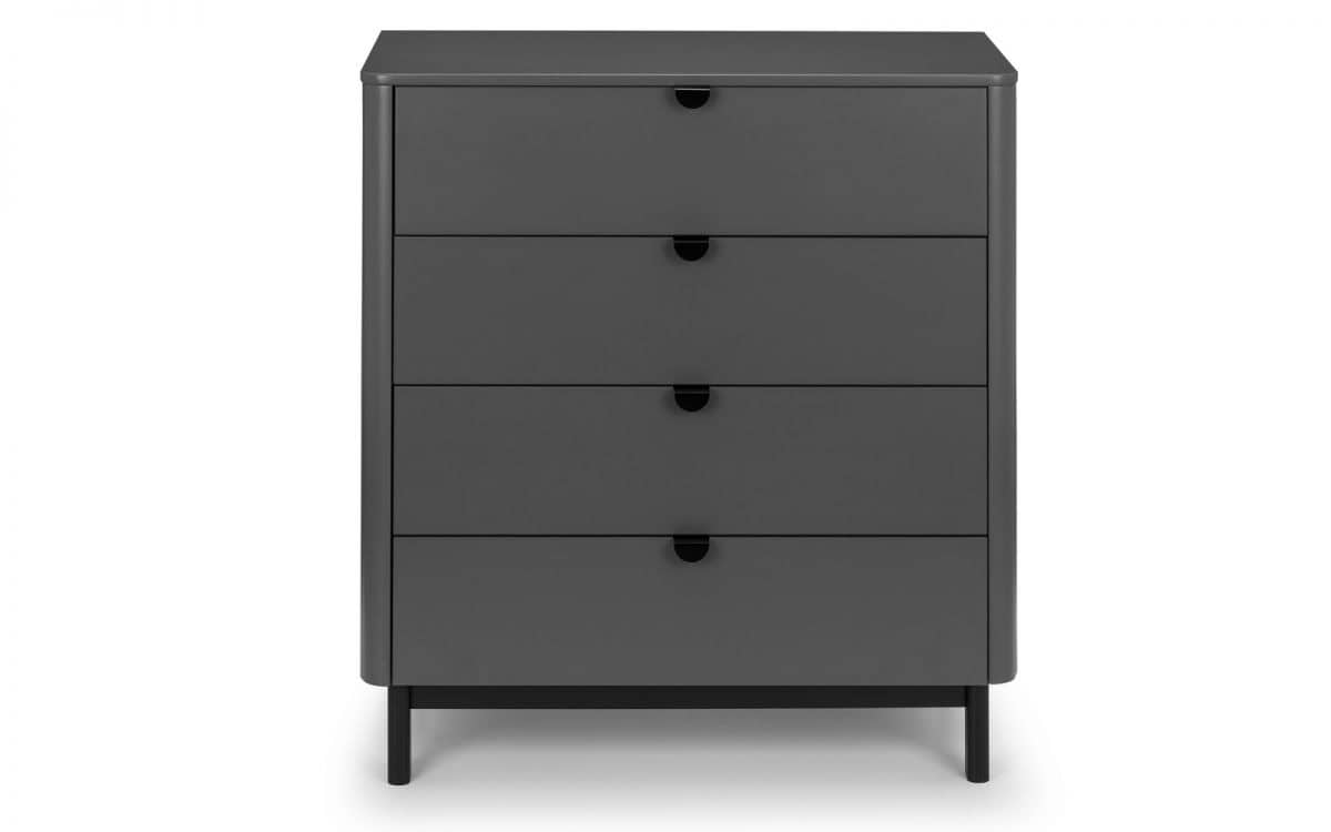 Bennett 4 Drawer Chest - Grey - Image 2