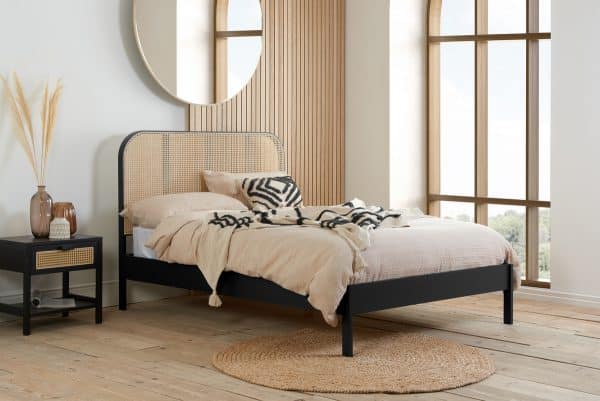 5ft Margot Rattan Bed - Black | Buy Online | Beds.ie