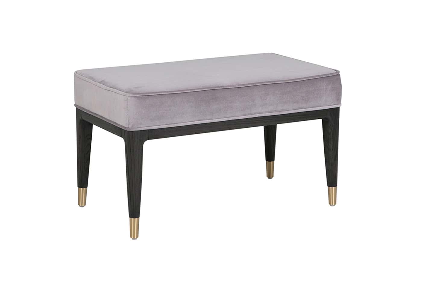 Diletta Dressing Stool - Ebony Ecru Velvet | Buy Online | Beds.ie