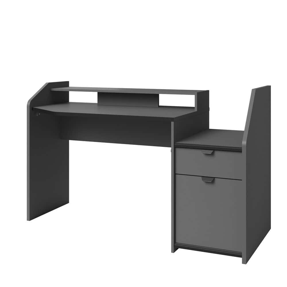 Parisot SetUp Midi Gaming Desk - Grey & Black - Image 5