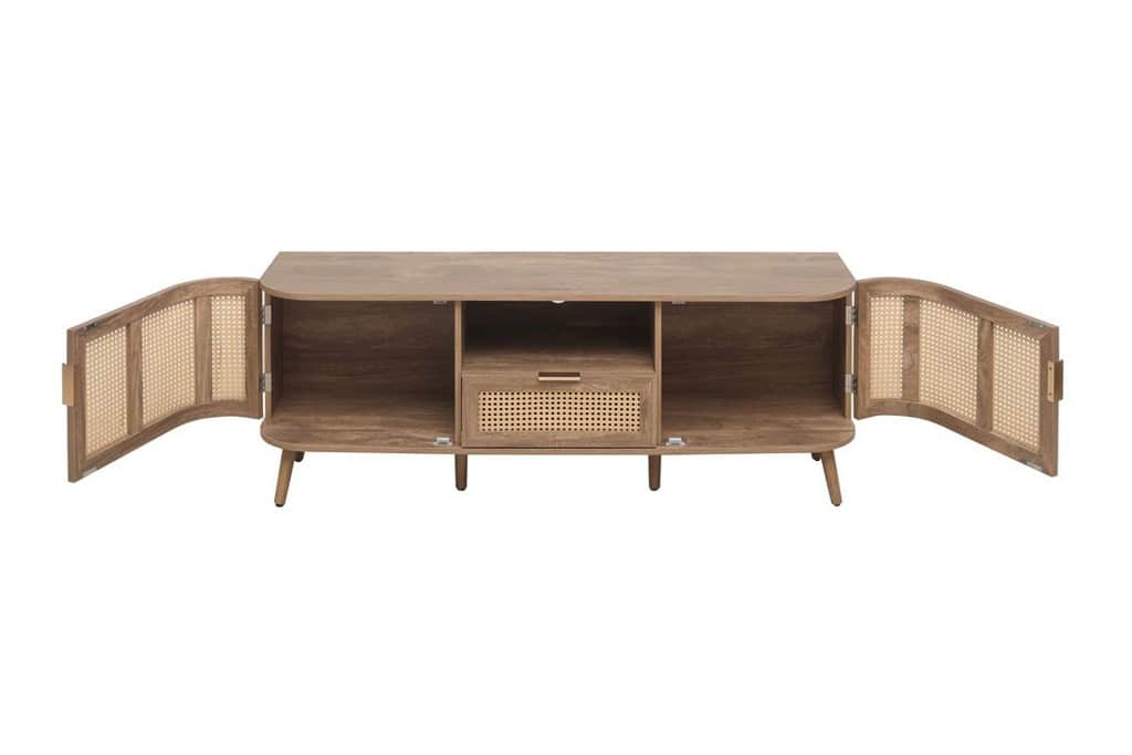 Noah 2 Door 1 Drawer TV Unit - Oak - Image 10