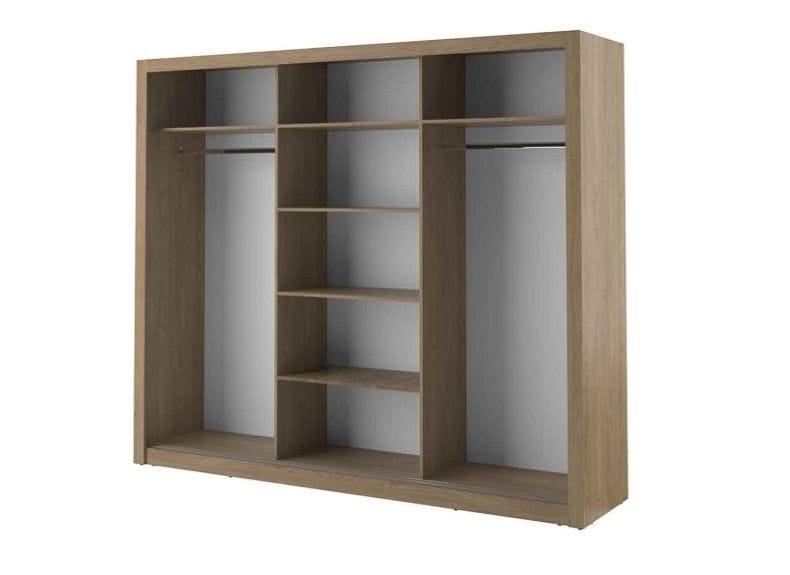Boston Large 2.5M Sliderobe - Shetland Oak - Image 2