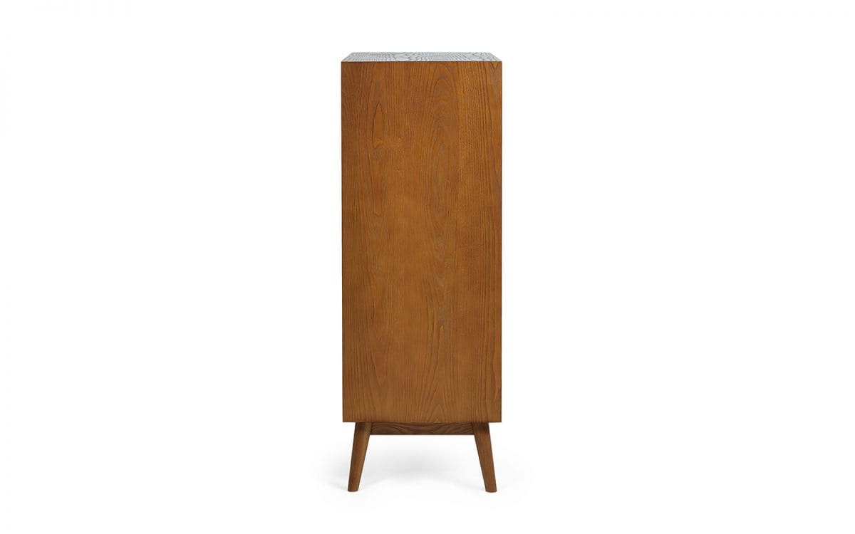 Lowell 5 Drawer Chest - Cherry Wood - Image 4