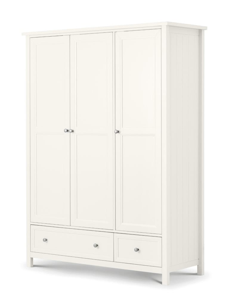 Braid 3 Door Combi Wardrobe - Surf White | Buy Online | Beds.ie