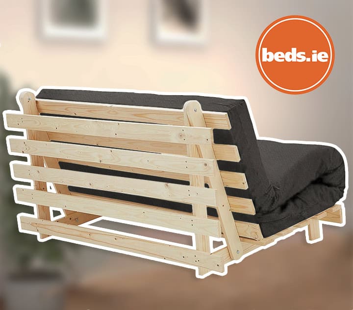 4ft6 Mito Futon Bed with Dark Grey Mattress - Image 2