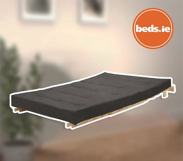 4ft6 Mito Futon Bed with Dark Grey Mattress - Image 3