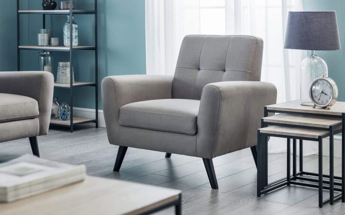 Reagan Compact Retro Chair - Grey | Buy Online | Beds.ie
