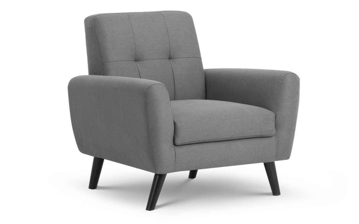 Reagan Compact Retro Chair - Grey - Image 2