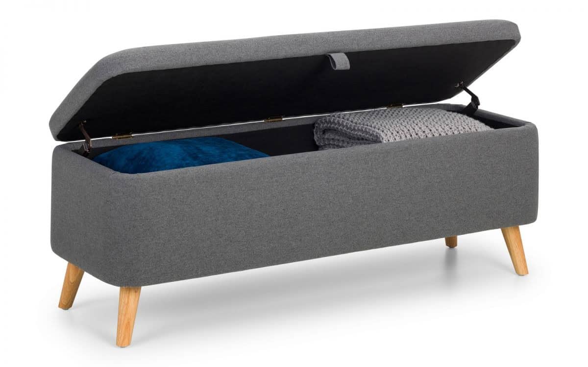 Helga Storage Bench - Grey Linen - Image 2