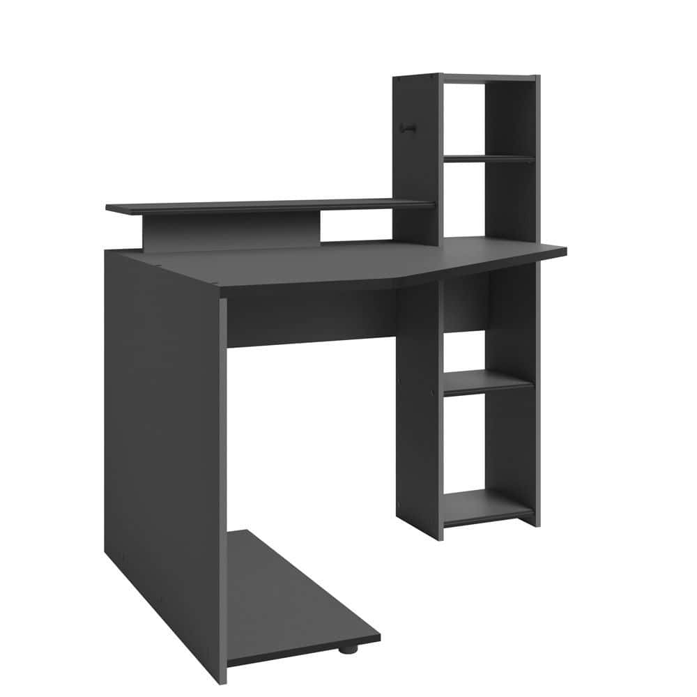 Parisot Setup Corner Gaming Desk - Grey & Black - Image 5