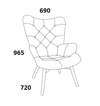 Sloane Patched Fabric Armchair - Image 10
