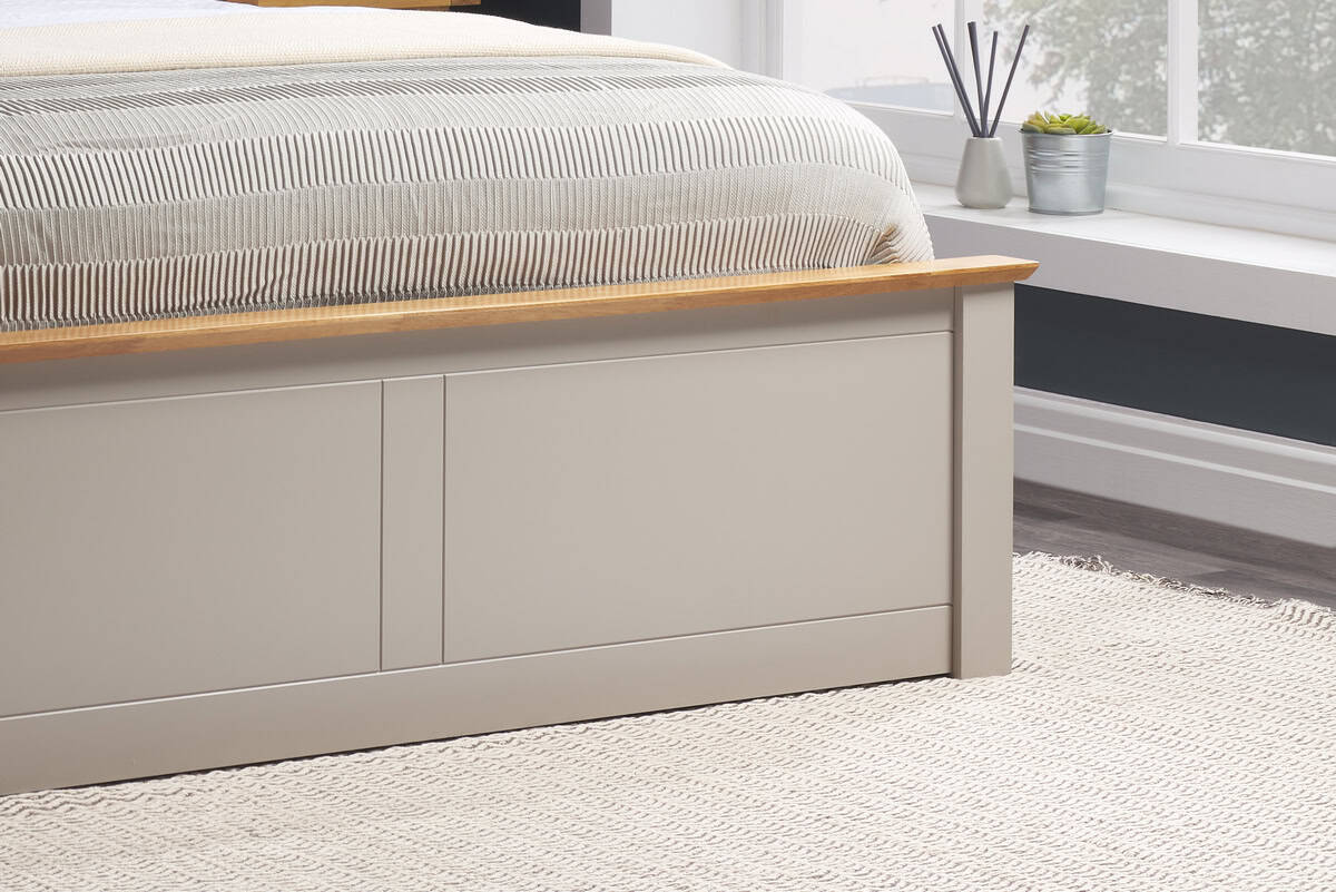 5ft Phoenix Ottoman - Pearl Grey - Image 6