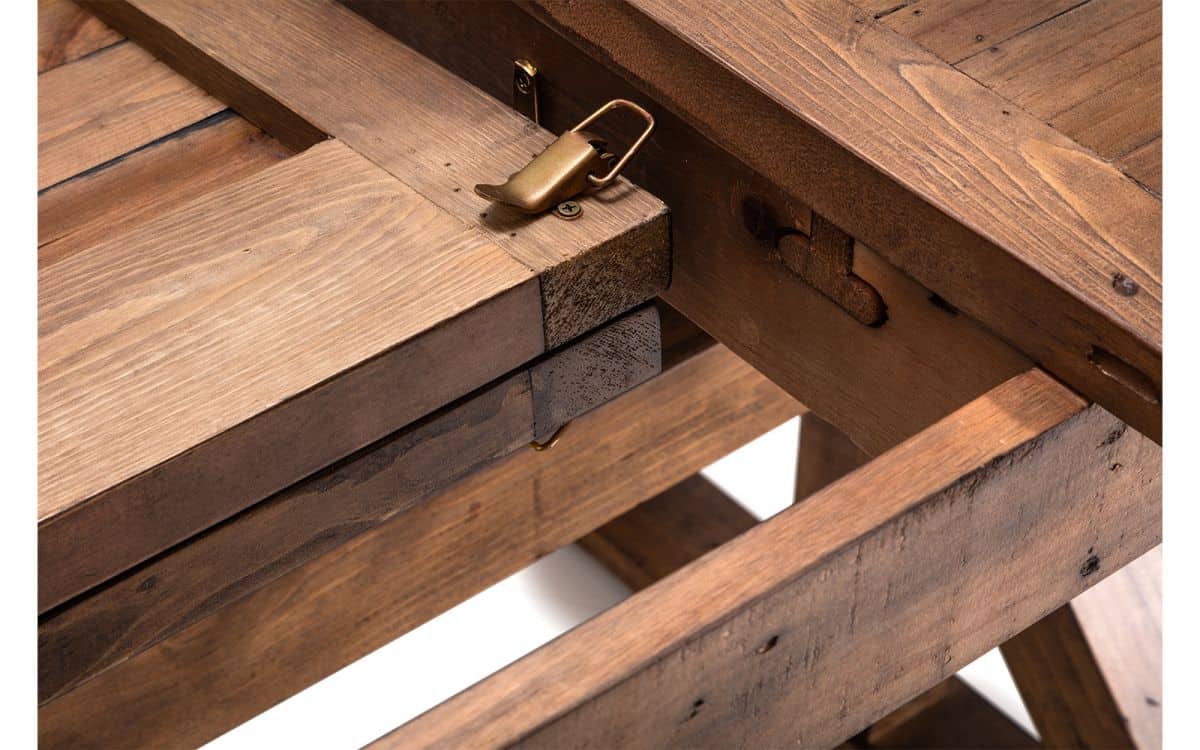 Challan Extending Table - Reclaimed Pine - Image 5