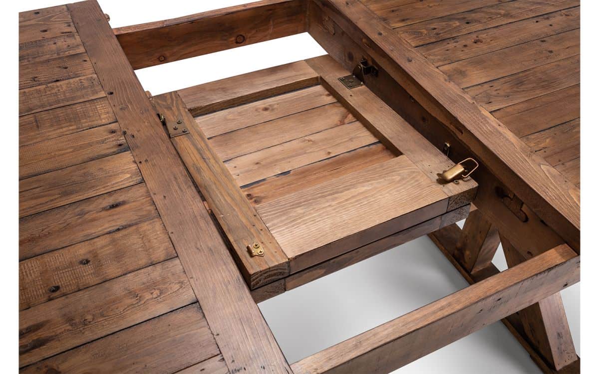 Challan Extending Table - Reclaimed Pine - Image 7