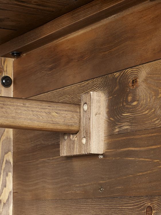 Heron 2 Door Wardrobe - Reclaimed Pine - Image 5