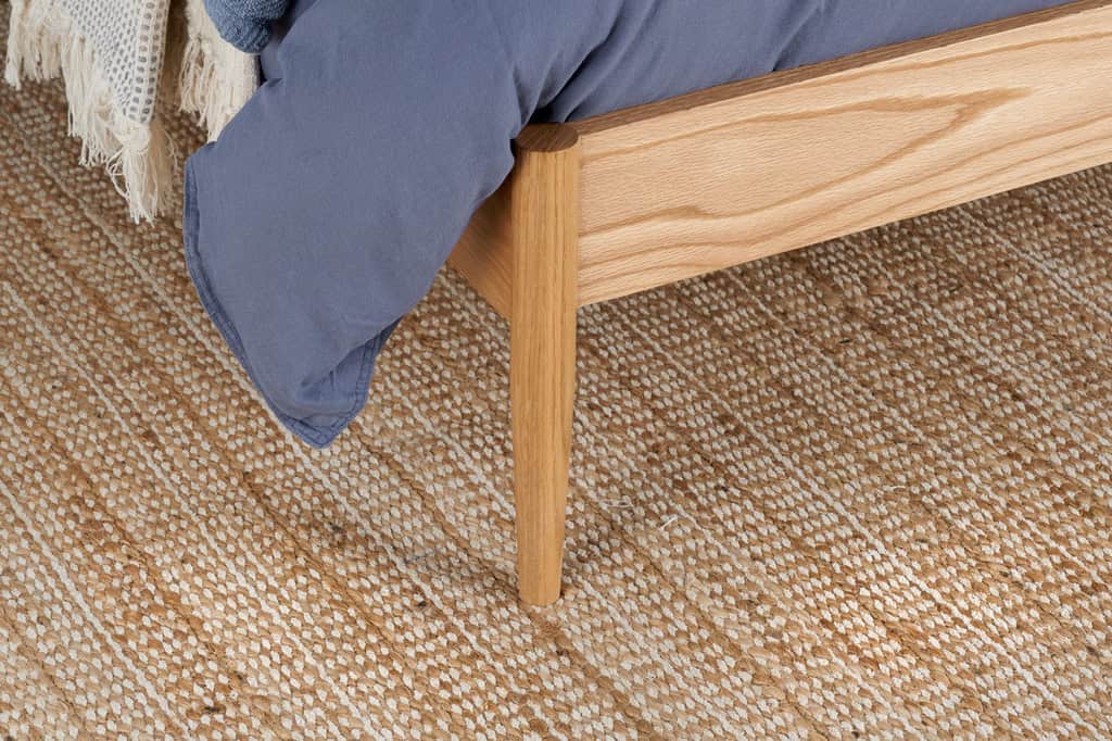 Elina 4ft6 Rattan Bedframe - Oak - Image 9