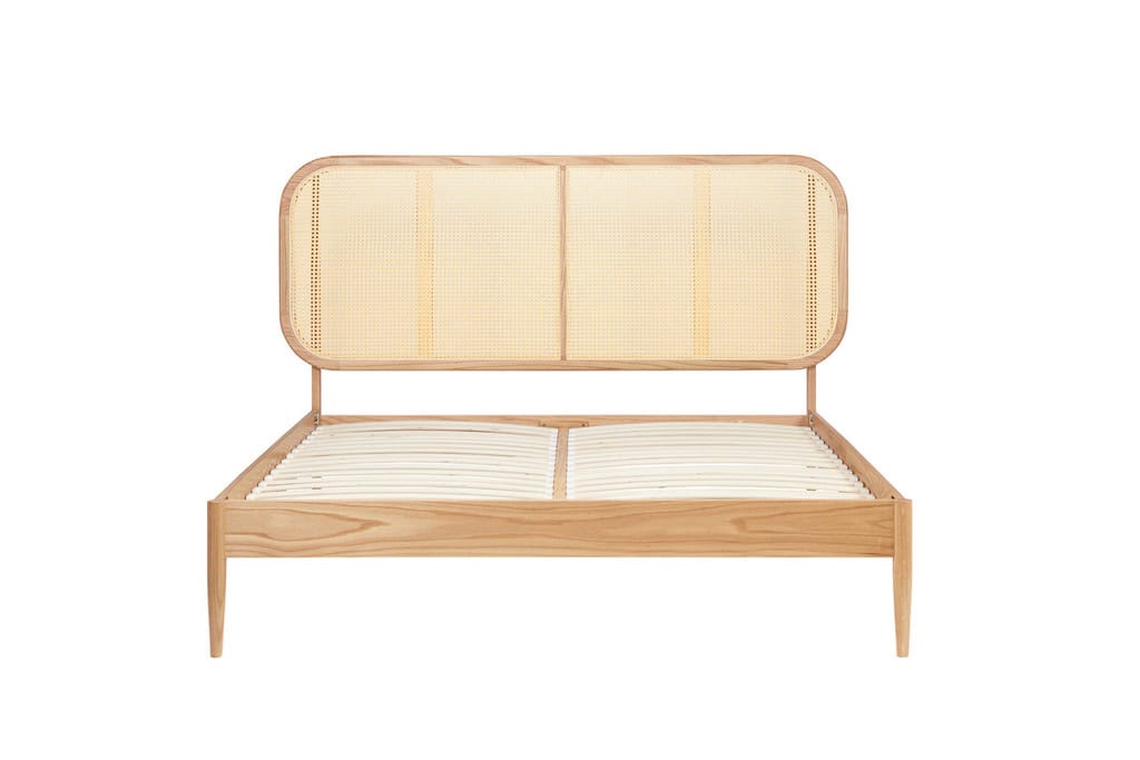 Elina 4ft6 Rattan Bedframe - Oak - Image 13