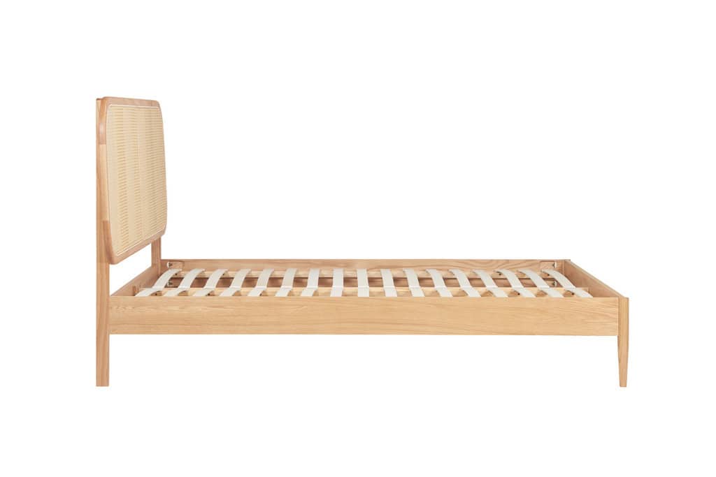 Elina 4ft6 Rattan Bedframe - Oak - Image 14