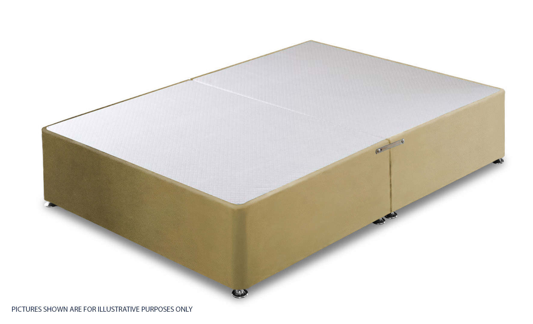 Apollo 6ft Velvet Sand Divan Base | Buy Online | Beds.ie