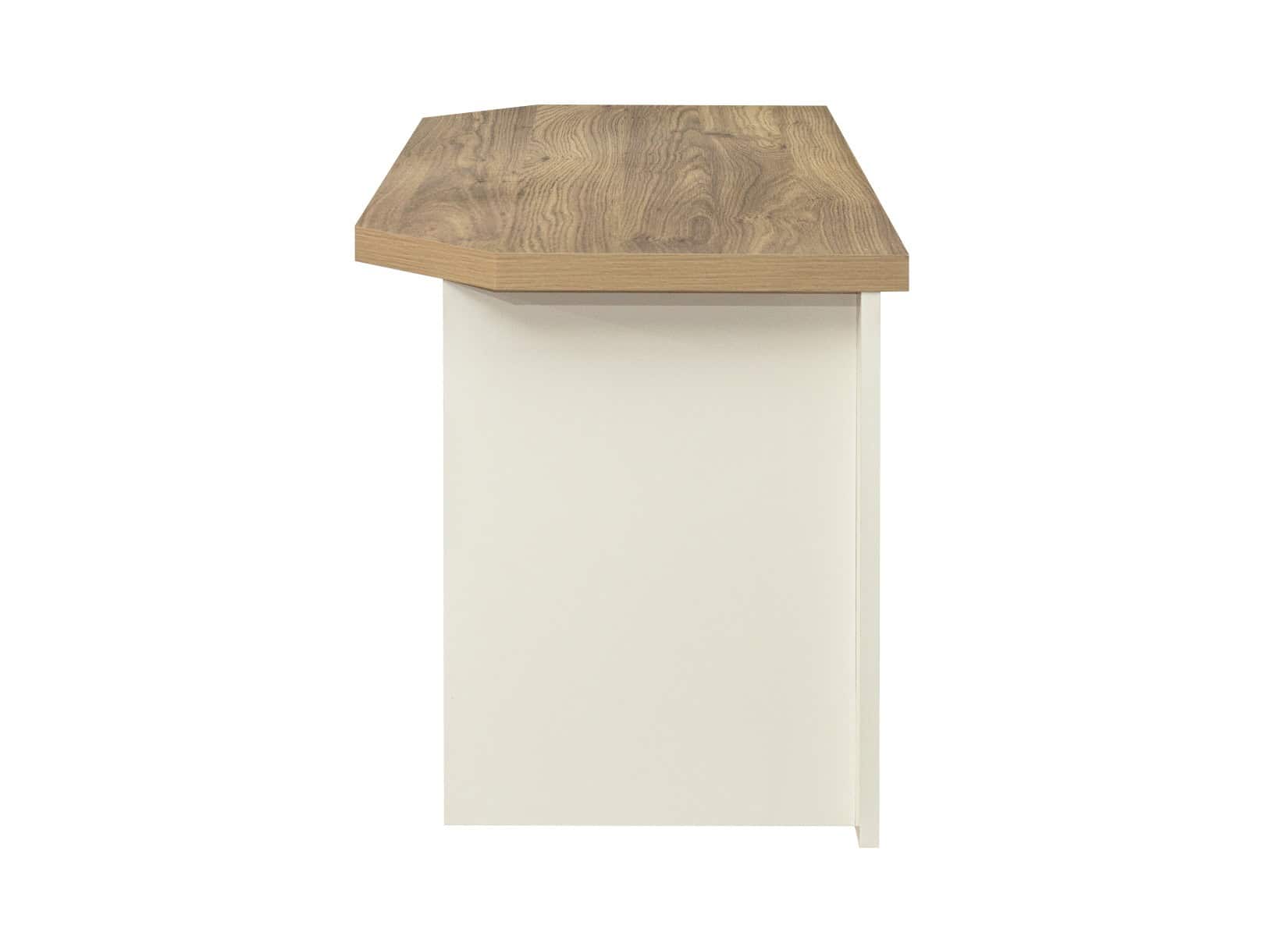 Highgate Corner TV Unit - Cream & Oak - Image 6