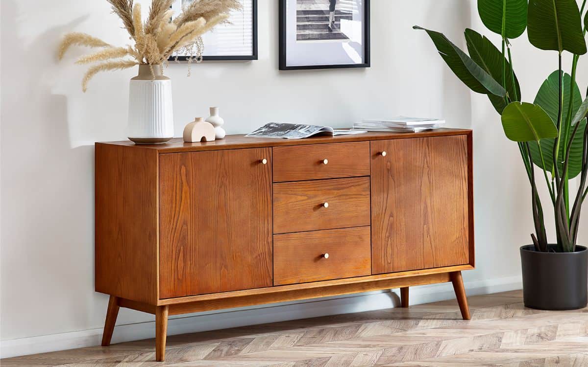 Lowell Large Sideboard - Cherry Wood | Buy Online | Beds.ie