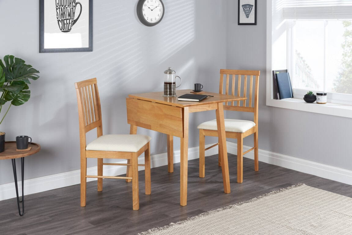Drop Leaf Dining Table & 2 Chairs | Buy Online | Beds.ie