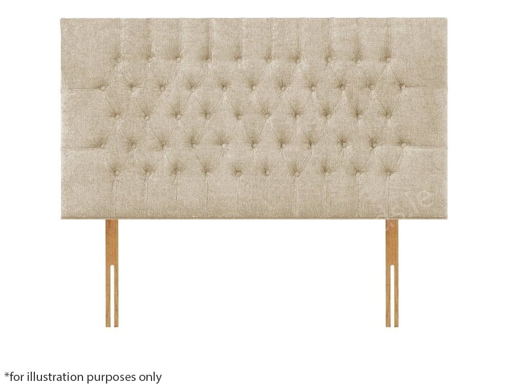 Apollo 4ft Lincoln Headboard - House Beige | Buy Online | Beds.ie