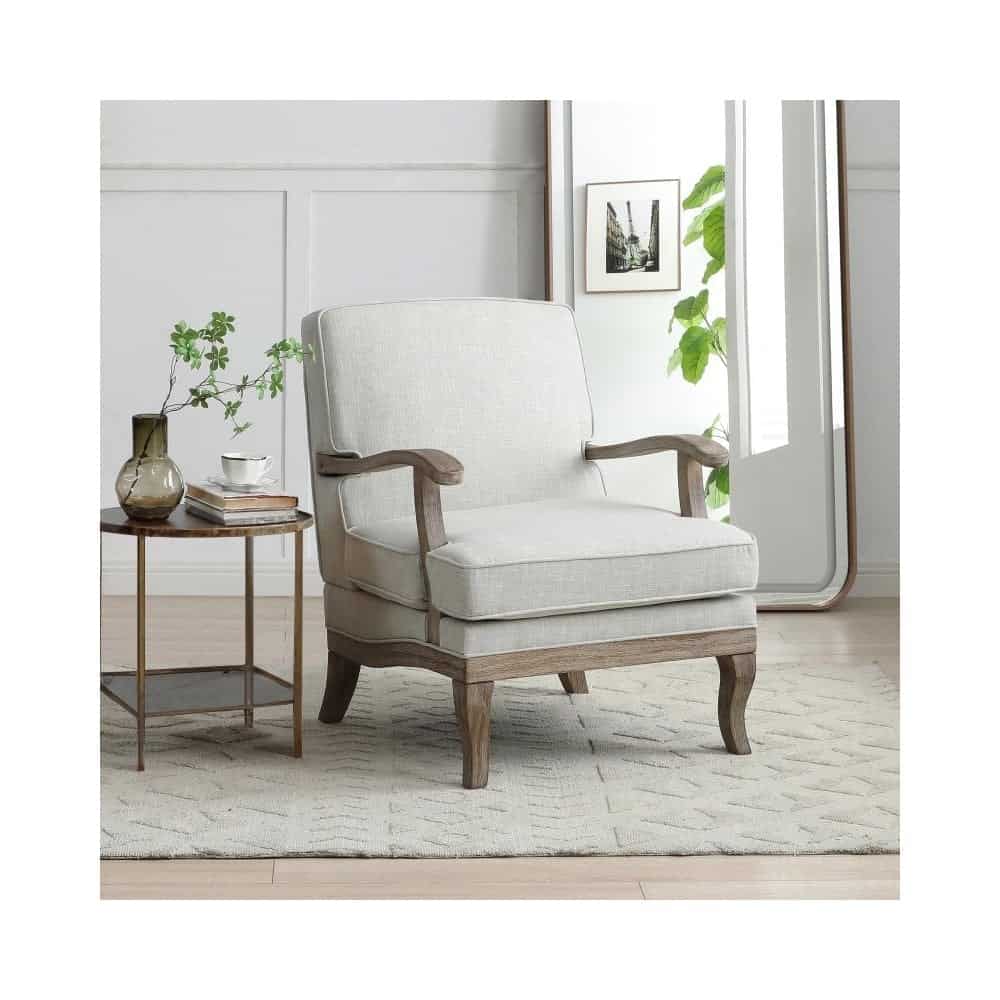 Colwell Armchair - Cream Linen | Buy Online | Beds.ie