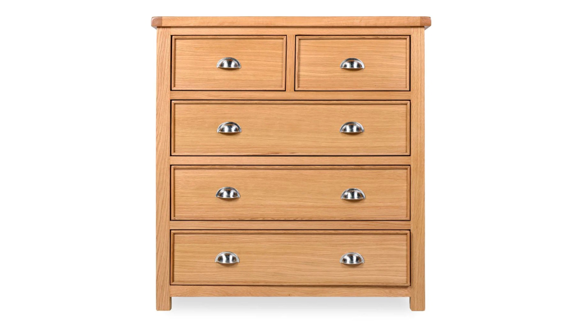 Honey B Newbury 5 Drawer Chest - Oak | Buy Online | Beds.ie
