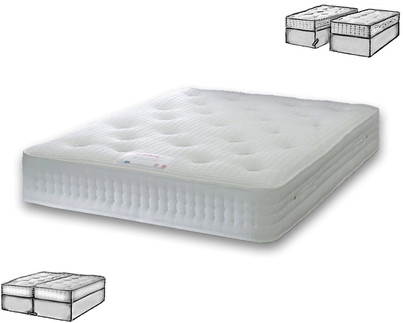 Healthbeds 6ft Memory Med 1400 Zip & Link Bed - Image 2