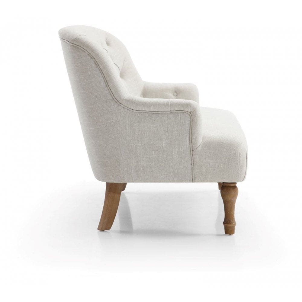 Bianca 2 Seater - Cream Linen - Image 5