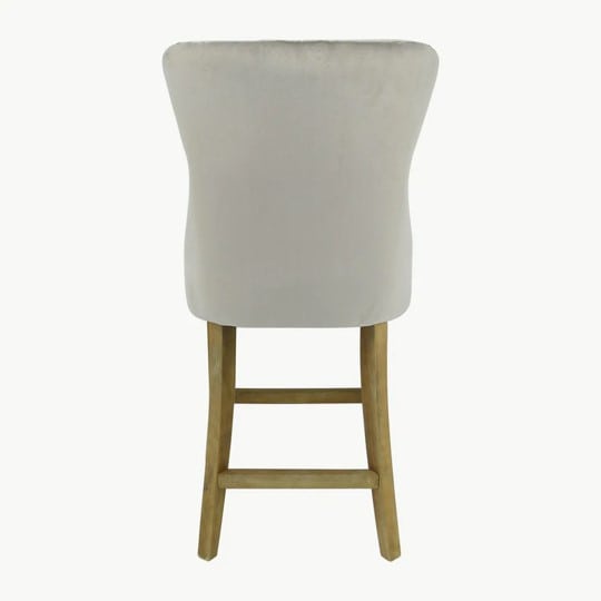 Kacey Stool with Brushed Legs - Mink Velvet (Set of 2) - Image 6