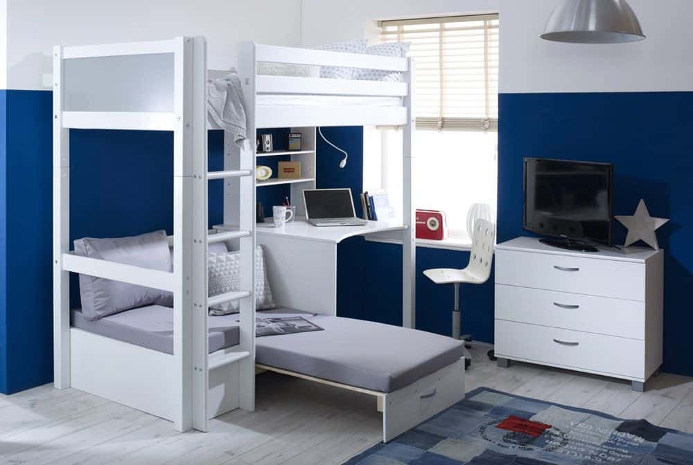 Thuka Nordic Highsleeper 3 - White with Silver Cushion - Image 3