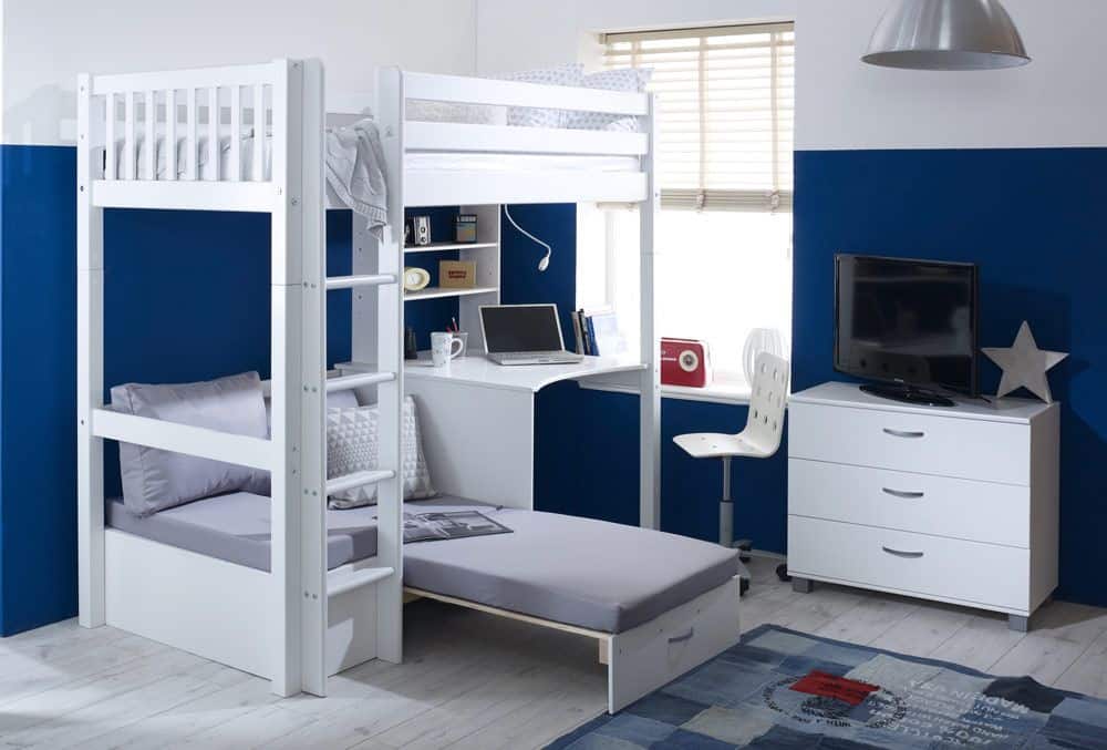 Thuka Nordic Highsleeper 3 - White with Silver Cushion - Image 4