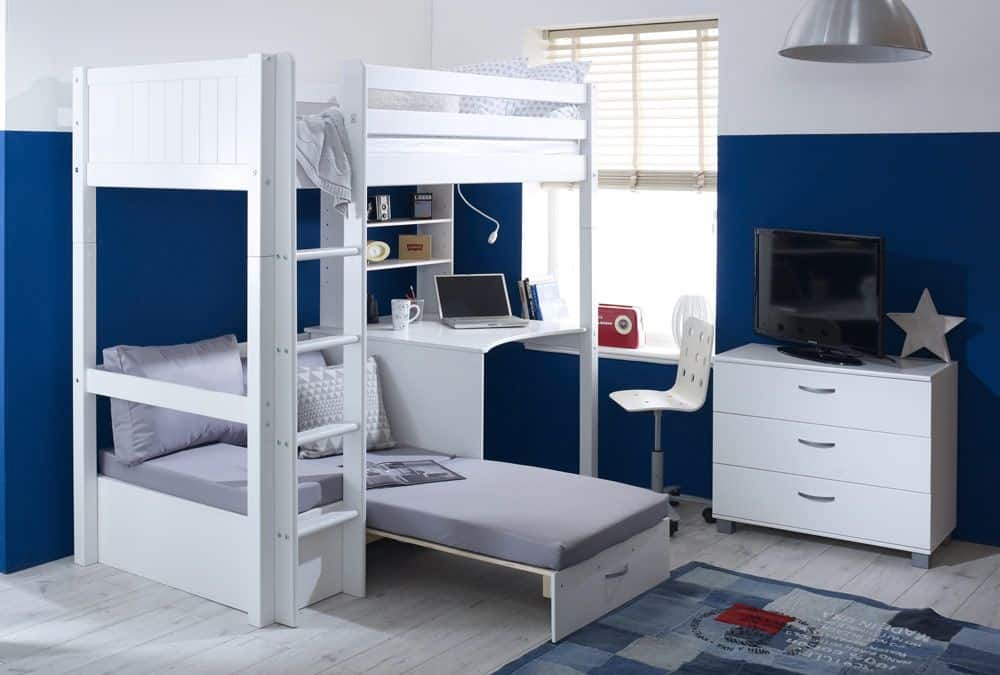 Thuka Nordic Highsleeper 3 - White with Silver Cushion - Image 5
