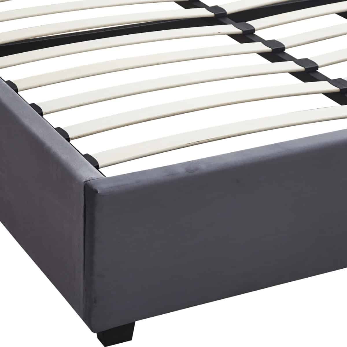 Madison 5ft Ottoman Bedframe - Grey Velvet - Image 7