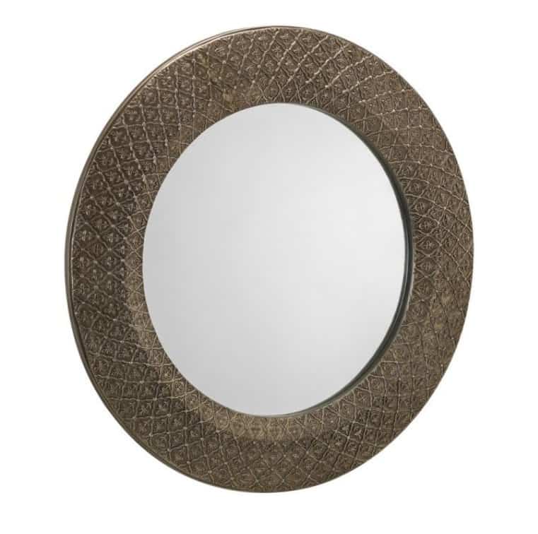 Canock Round Wall Mirror - Pewter - Image 2