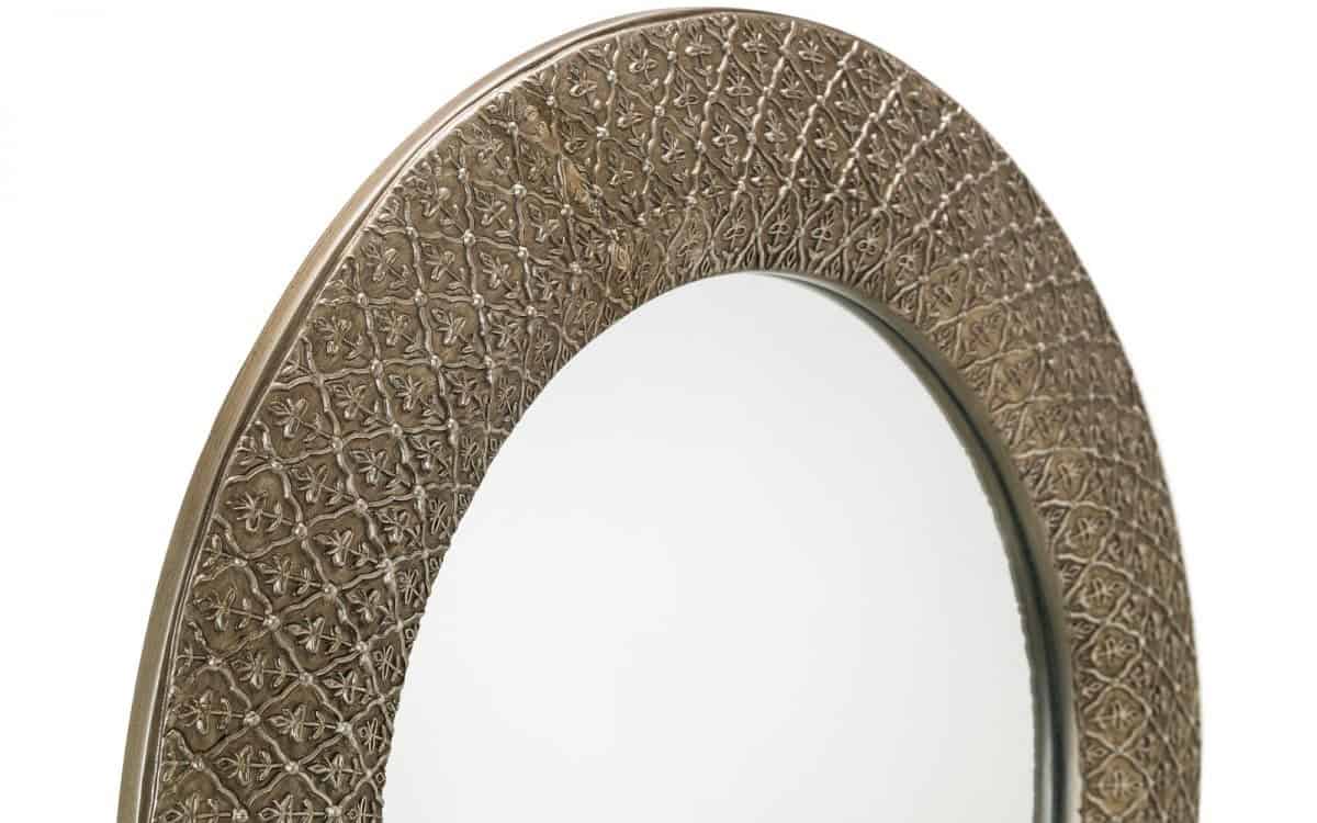 Canock Round Wall Mirror - Pewter - Image 3