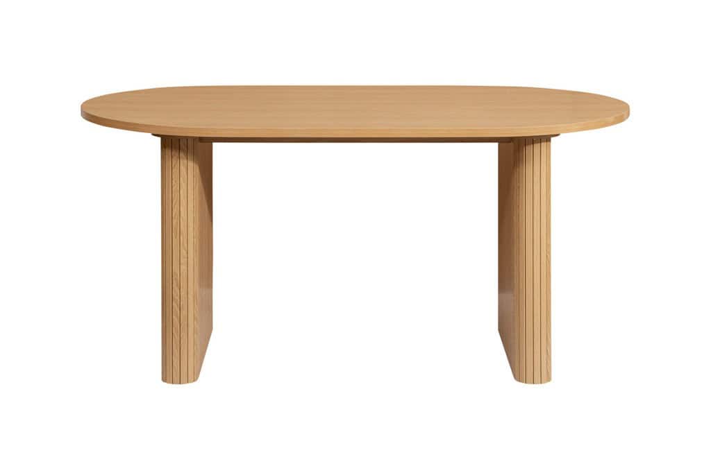 Axel Oval Fluted Dining Table - Oak - Image 2