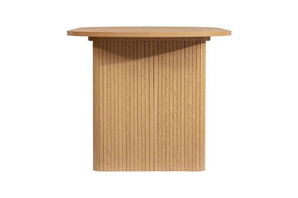 Axel Oval Fluted Dining Table - Oak - Image 3