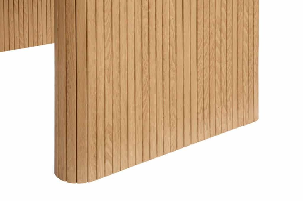 Axel Oval Fluted Dining Table - Oak - Image 4